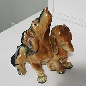 Vintage / Antique Pair of Dachshunds Figurine